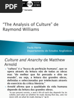 Raymond Williams the Analysis of Culture