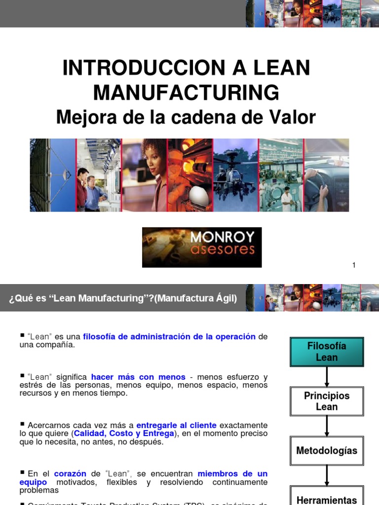 Material Curso Cadena de Valor Lean Manufacturing | PDF