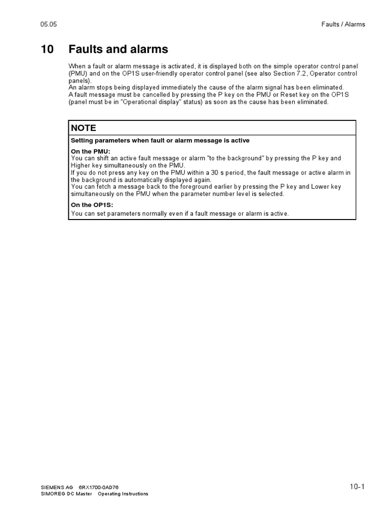 Faults & Alarms | PDF | Rectifier | Electrical Components