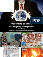 EM - Emergency Management Summit Minneapolis 2014 Presentation - Surprise Prevention in Emergency Management - Eric Waage
