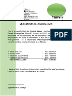 Letter of Introduction