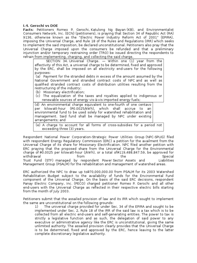 Gerochi Vs DOE PDF Police Power (United States Constitutional Law