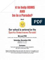 Sparks Hometowne Parade Flier