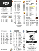 Download Medford High School Winter Sports 2014 Schedule by Medford Public Schools and City of Medford MA SN247290614 doc pdf