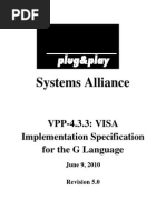 Systems Alliance: VPP 4.3.3: VISA Implementation Specification For The G Language