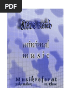 Download Musikreferat Steve Reich und die Minimal Music by derjesko SN24730171 doc pdf