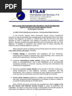 Ten Illegal Motivations For Unlawful False Defamation Against STILAS and Founder Matthew Greene