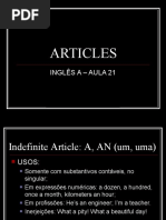 InglÊs a – Aula 21