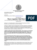 Mayor Appoints Chief Data Officer