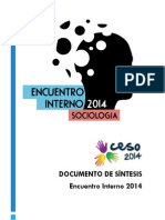 Encuentro Interno 2014 - Sintesis