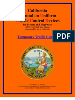 Cal - Dot - Manual On Uniform Traffic Control Devices For Streets & Highways - Temporary Traffic Control - Camutcd-Ttc