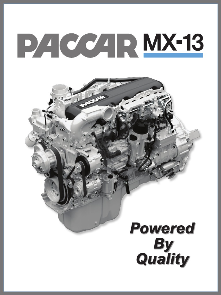 PACCAR MX-13 Engine Specifications | PDF | Horsepower | Engines
