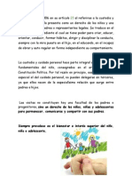 La Ley 1098 de 2006 en Su Artículo Derechos de Los Niñso en Cuanto a Visitas