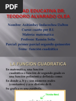 FUNCION CUADRATICA