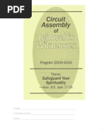 Download Circuit Assembly of Jehovahs Witnesses Program 2009-2010 Safeguard Your Spirituality Notebook by bobob25 SN24740374 doc pdf