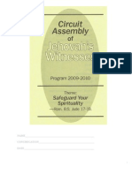 Circuit Assembly of Jehovah's Witnesses, Program 2009-2010, Safeguard Your Spirituality, Notebook