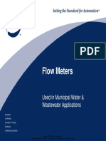 Flow Meters Used in Municipal Water & Wastewater Applications