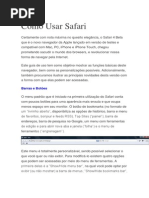 Como Usar Safari