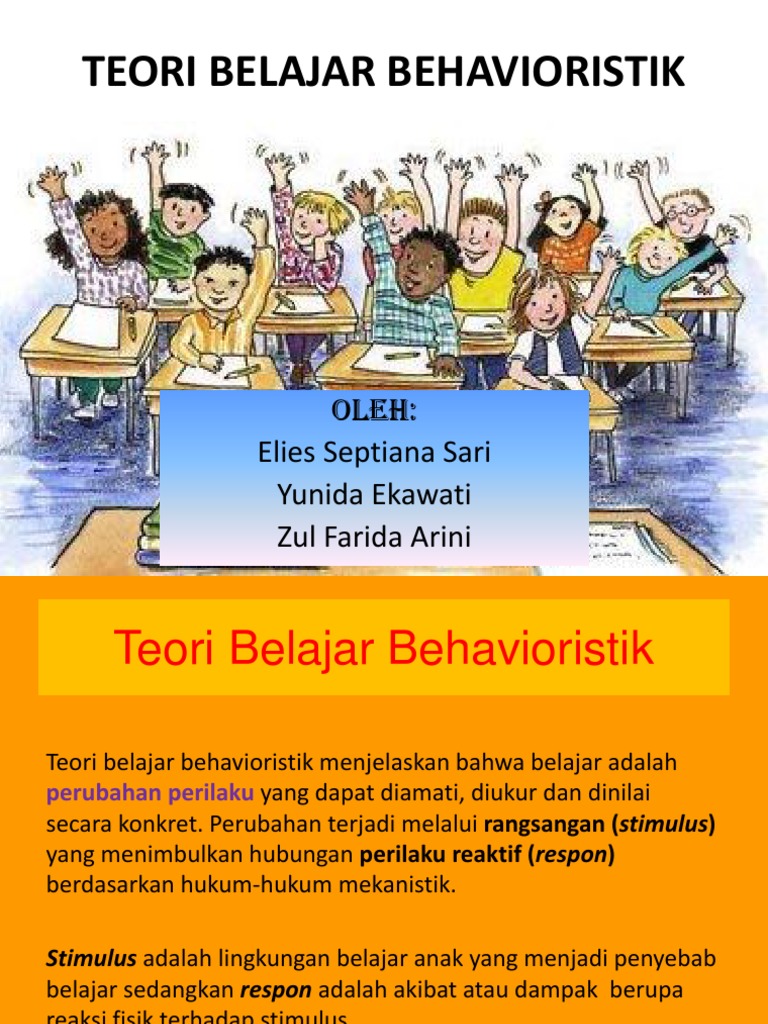 TEORI BELAJAR BEHAVIORISTIK
