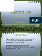 Prepositions: Everyone's Favorite:) Resources