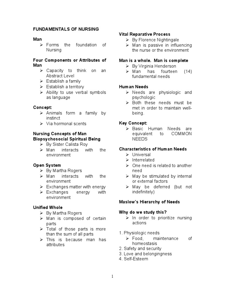 Understanding Human Needs in Nursing | PDF | Adrenal Gland | Stress ...