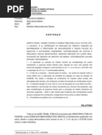 Sentenca - crime contra a ordem tributaria - reducao do lucro real e prejuizo fiscal ficticio