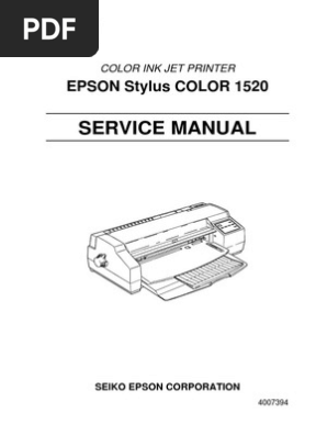 Epson 15 Service Manual Part 1 Pdf Typefaces Printer Computing