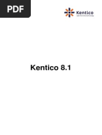 Kentico 8.1 Configuring Kentico PDF