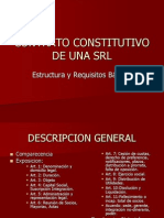 Contrato Constitutivo de Una SRL