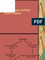 Kebutuhan Nutrisi Pada Lansia