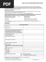 CSIR Local Supplier Registration Form