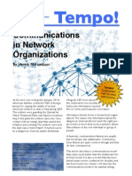 Tempo! Communications in Network Organizations