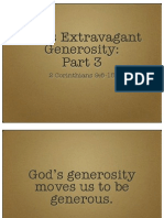 God's Extravagant Generosity, Part 3