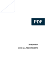 Division 01: General Requirements