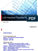 CAD Interfaces Translator Notes: October 2012