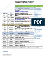 Academic Calendar KL - Research