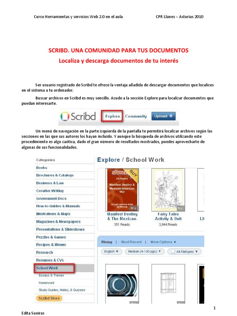 Cómo descargar documentos de Scribd | PDF | Scribd | Hipervínculo