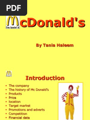 McDonald's Presentation[1]