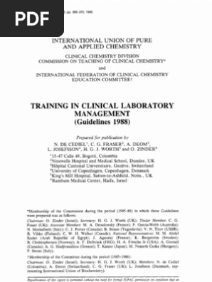 Training Syllabus For Clinical Laboratory Management - 