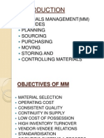 Integrated Approach of Material Management