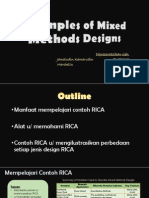 Contoh Design Riset Campuran.