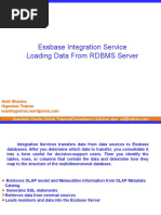 Essbase Integration Service Loading Data From RDBMS Server: Oravision Oracle Online Training/Consultancy Solution