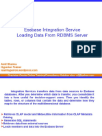 Essbase Integration Service Loading Data From RDBMS Server: Oravision Oracle Online Training/Consultancy Solution