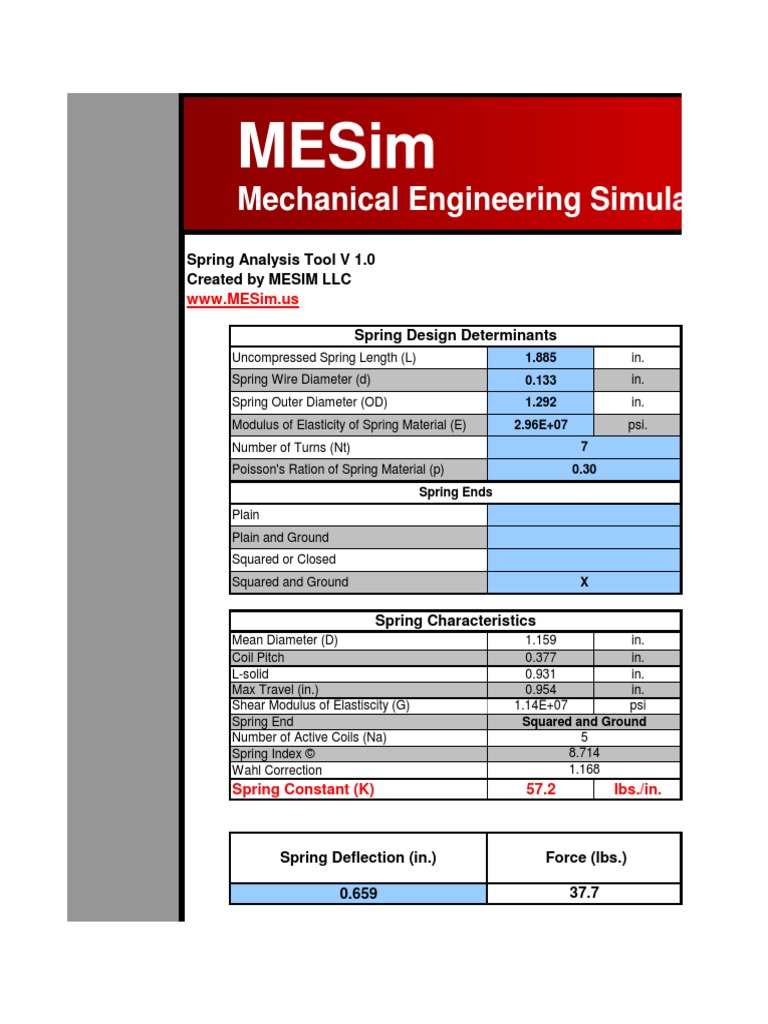 Spring Analysis Tool3 | PDF | Teaching Methods & Materials | Technology ...