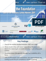 Fortifying The Foundations: State of Voluntary Carbon Markets 2009. Presentation