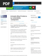 Uninstall Office15 Click-To-run Extensibility Component