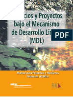 Manual: Negocios y Proyectos Bajo El Mecanismo de Desarrollo Limpio (MDL)