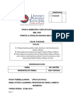 Tugasan Fonetik & Fonologi Bahasa Melayu