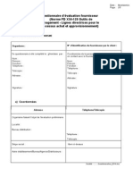 Questionnaire D'évaluation Fournisseur 2014