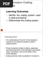 Lecture 2.3 Information Coding Scheme